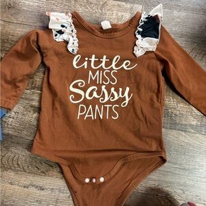 SHEIN Chestnut Baby Bodysuit